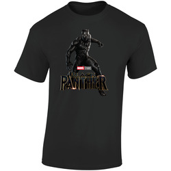 The Black Panther Hero Retro Graphic Unisex Soft Cotton Black T Shirt