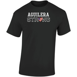 Aguilera Strong American Pride Family Last Name Cool Retro Graphic Unisex Soft Cotton Black T Shirt