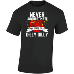 Never Underestimate The Power Of A Dilly Dilly Retro Graphic Unisex Soft Cotton Black T Shirt