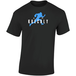 Air Luke Kuechly Carolina Football Player Fan Parody Retro Graphic Unisex Soft Cotton Black T Shirt