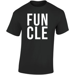 Funcle T-shirt Black Tee Shirt Fun Uncle Gift For Him  Retro Graphic Unisex Soft Cotton Black T Shirt