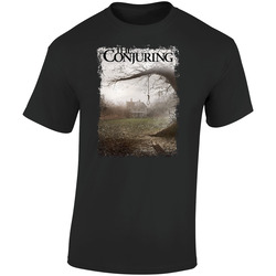 The Conjuring Scary Movie Halloween Retro Graphic Unisex Soft Cotton Black T Shirt