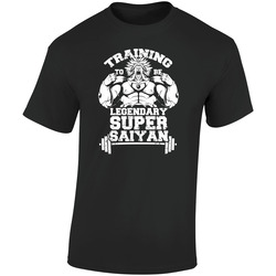 Super Saiyan T-shirt Dragon Ball Z Tee Gym Workout Retro Graphic Unisex Soft Cotton Black T Shirt
