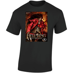 Hellsing Ultimate Anime Tv Show  Cool Fan Retro Graphic Unisex Soft Cotton Black T Shirt