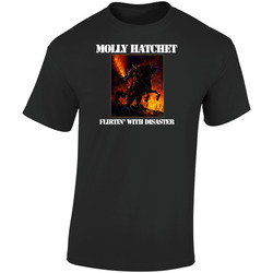 Molly Hatchet Flirtin' With Disaster Retro Graphic Unisex Soft Cotton Black T Shirt
