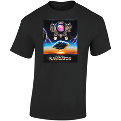 Flight Of The Navigator Classic 80s Sci Fi Movie Retro Graphic Unisex Soft Cotton Black T Shirt