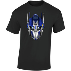 Optimus Prime Face Retro Graphic Unisex Soft Cotton Black T Shirt