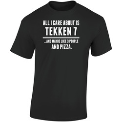 Tekken 7 All I Care About Is Video Game Fan Retro Graphic Unisex Soft Cotton Black T Shirt