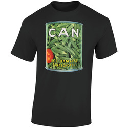 Can Retro Graphic Unisex Soft Cotton Black T Shirt