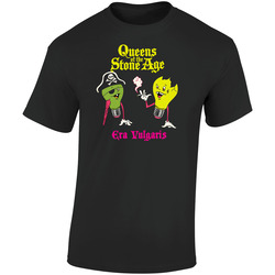 Qotsa Queens Of The Stone Age - Era Vulgaris Retro Graphic Unisex Soft Cotton Black T Shirt