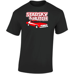 Starsky And Hutch Retro Graphic Unisex Soft Cotton Black T Shirt