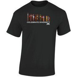 Diversity 1 Retro Graphic Unisex Soft Cotton Black T Shirt