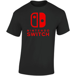 The Nintendo Switch Video Game Console Retro Graphic Unisex Soft Cotton Black T Shirt