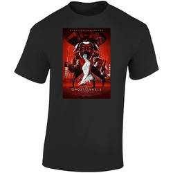Ghost In The Shell Mondo Sci Fi Cult Movie Retro Graphic Unisex Soft Cotton Black T Shirt