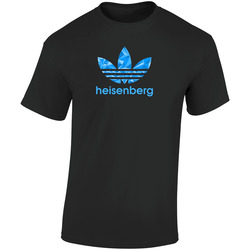 Heisenberg Breaking Bad Adidas Parody Retro Graphic Unisex Soft Cotton Black T Shirt