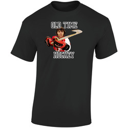 Slapshot Movie Tim Dr Hook Mccracken Retro Graphic Unisex Soft Cotton Black T Shirt