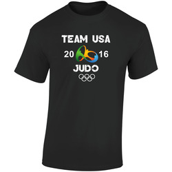Usa Judo Team Rio 2016 Olympic Games Sport Retro Graphic Unisex Soft Cotton Black T Shirt