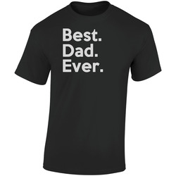 Best. Dad. Ever. Retro Graphic Unisex Soft Cotton Black T Shirt
