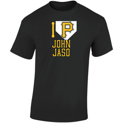 I Heart John Jaso Pittsburgh Baseball Player Fan Retro Graphic Unisex Soft Cotton Black T Shirt