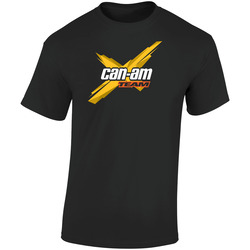 Can Am Logo Brp Atv Renegade Commander Utv Retro Graphic Unisex Soft Cotton Black T Shirt