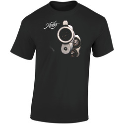 Hsjhds Kimber Es Retro Graphic Unisex Soft Cotton Black T Shirt