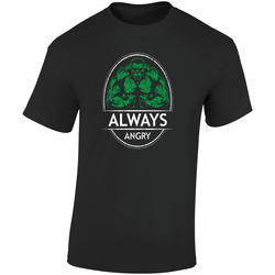 Hulk Always Angry Superhero Retro Graphic Unisex Soft Cotton Black T Shirt