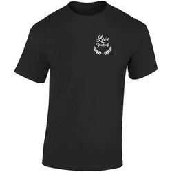 Love Yourself No Heart Retro Graphic Unisex Soft Cotton Black T Shirt