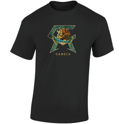 Canelo Alvarez Green Logo Retro Graphic Unisex Soft Cotton Black T Shirt