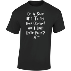 Hp Obsessed Retro Graphic Unisex Soft Cotton Black T Shirt