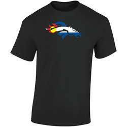 Denver Broncos Horse Colorado Flag T Shirt Men (black) Retro Graphic Unisex Soft Cotton Black T Shirt