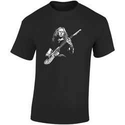 059 Retro Graphic Unisex Soft Cotton Black T Shirt