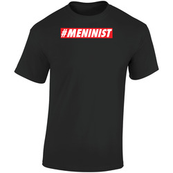 Meninist Funny Male Feminism Retro Graphic Unisex Soft Cotton Black T Shirt