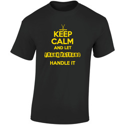Keep Calm And Let Frank Vatrano Handle It Boston Hockey Retro Graphic Unisex Soft Cotton Black T Shirt