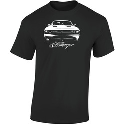 2015 Challenger Grill Model Name Dark Retro Graphic Unisex Soft Cotton Black T Shirt