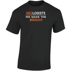 Funny Geologist Retro Graphic Unisex Soft Cotton Black T Shirt