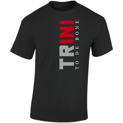 Trini To De Bone Retro Graphic Unisex Soft Cotton Black T Shirt