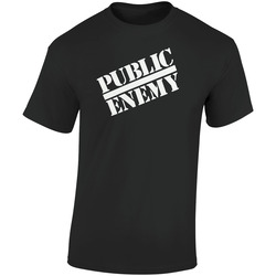 Public Enemy Fun Terminator 2 Popular Movie Retro Graphic Unisex Soft Cotton Black T Shirt