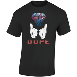 Dope Red Retro Graphic Unisex Soft Cotton Black T Shirt
