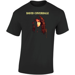 Music Rock Rocker David Coverdale White Snake Retro Graphic Unisex Soft Cotton Black T Shirt