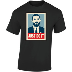 Just Do It Shia Labeouf Ob Black Retro Graphic Unisex Soft Cotton Black T Shirt