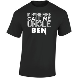 Favorite Uncle Ben Trendy Cool Name Retro Graphic Unisex Soft Cotton Black T Shirt