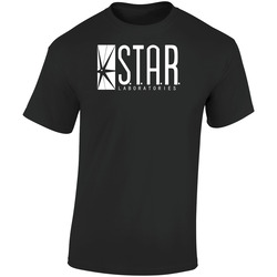 Star Laboratories Tee Retro Graphic Unisex Soft Cotton Black T Shirt