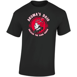 Akuma Dojo Retro Graphic Unisex Soft Cotton Black T Shirt