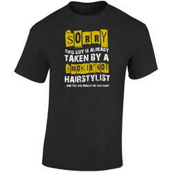 Sory Hair Stlylish Retro Graphic Unisex Soft Cotton Black T Shirt
