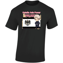 Prussia Retro Graphic Unisex Soft Cotton Black T Shirt