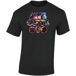 Myl Retro Graphic Unisex Soft Cotton Black T Shirt