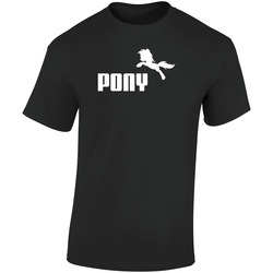 My Little Pony Funny Puma Retro Graphic Unisex Soft Cotton Black T Shirt