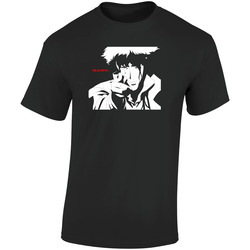 Cowboy Bebop Bang. Logo Black Retro Graphic Unisex Soft Cotton Black T Shirt