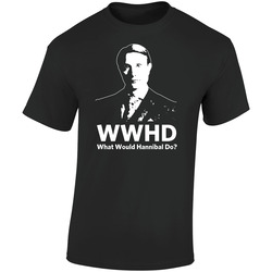 What Would Hannibal Do Classic Retro Graphic Unisex Soft Cotton Black T Shirt