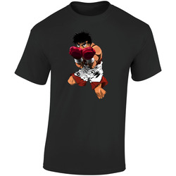 Hajime No Ippo 03 Retro Graphic Unisex Soft Cotton Black T Shirt